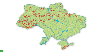 Карта поширення Зозулині сльози яйцеподібні в Україні