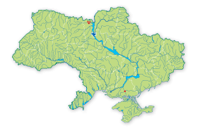 Карта распространения Конь дикий в Украине